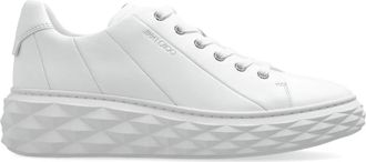 Jimmy Choo London Diamond Light Maxi Sneakers - Dames - Sneakers - Wit - 39 EU - Leer - Schoenen
