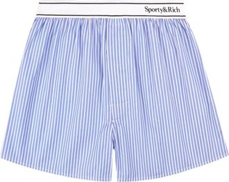 Sporty & Rich Boxer a righe - Blu