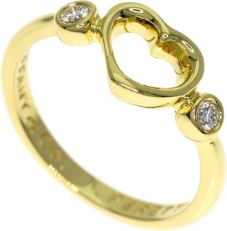 Tiffany & Co. Open Heart Yellow Gold (18K) Band Ring (Pre-Owned)