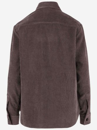 F.it Ribbed Nylon-Blend Shirt - Brown