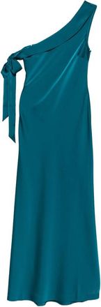 H&eacute;rve L&eacute;ger One-shoulder Bow-detail Maxi Dress