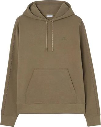 Burberry Hoodies & sweatvesten, Heren, Groen, M, Hoodie H26