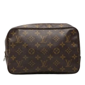 Louis Vuitton Pre-owned Trousse Toilette - Dames - Pre-owned - Bruin - Maat: ONE Size Zijde