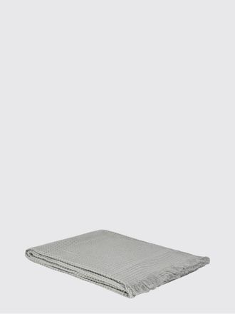 Bellora Plaid copridivano Stone in cotone a nido dape con bordi sfrangiati