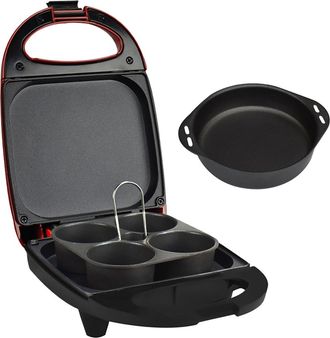 Brentwood Mini Sous Vide Style Egg Bite Maker in Red