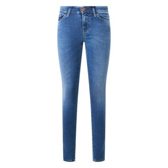 Diesel Slandy Skinny Jeans - Dames - Jeans - Blauw - Maat: W24 Katoen