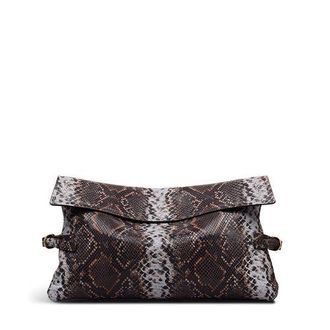 Radley London Fleet Street - Faux Snake Large Flapover Clutch in Carmine at Nordstrom