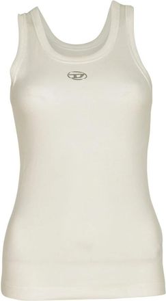 Diesel Tanktop - Dames - Tops zonder mouwen - Wit - M - Katoen - Tops