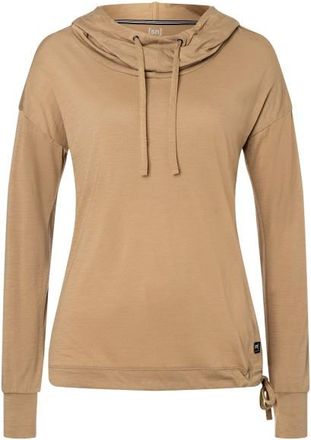 super.natural Funnel Hoody Woll- & Merinopullover für Damen | beige