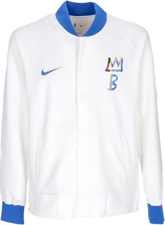 Nike City Edition Sweatshirt Basquiat Inspired Bomberjack - Heren - Fitness - Wit - M - Polyester - Fitness