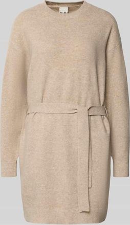 Ichi Relaxed Fit Kleid in Strick-Optik Modell Dasila in Beige, Größe XXL