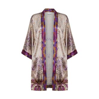 Pierre-Louis Mascia Overhemden, Dames, Paars, ONE Size, Mutka Kimono