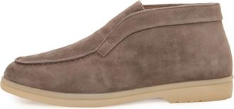 Cesare Gaspari Wool Step High Loafers - Dames - Enkellaarsjes - Beige - 39 EU - Wol - Schoenen