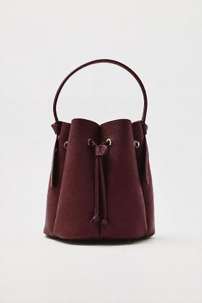 Melie Bianco Laguna Cinched Vegan Leather Bucket Bag