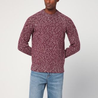 Drumohr Grape-coloured pattern wool sweater