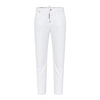 Dsquared2 Cropped Jeans, female, White, Size: 2XS Teddy Jeans