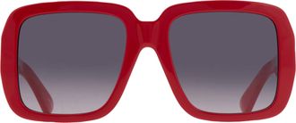 Moschino Grey Shaded Square Ladies Sunglasses MOS180/S 0C9A/9O 55