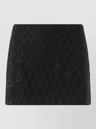 Pinko mini skirt sequin embellishments diamond pattern