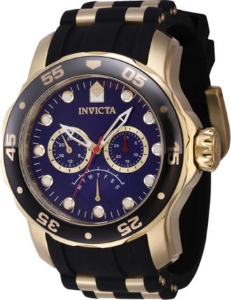Invicta Pro Diver GMT Retrograde Quartz Blue Dial Mens Watch 46965