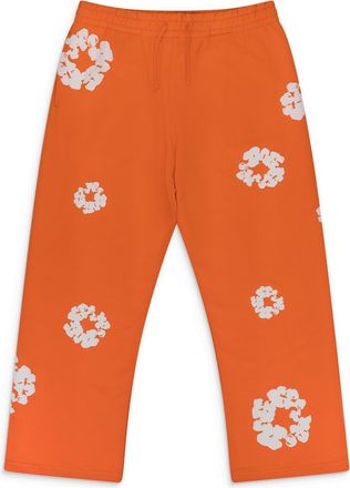 Denim Tears Orange Cotton Wreath Sweatpants