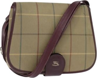 Burberry Pre-owned Cross Body Bags, female, Multicolor, Size: ONE SIZE Pre-owned Canvas Shoulder Bag