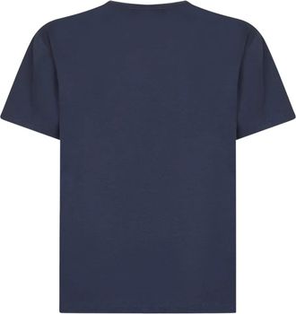 Max Mara Womens T-Shirt Regular Fit Blue Cotton T-Shirts & Jerseys