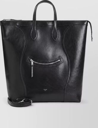 Celine calf leather medium vertical tote bag