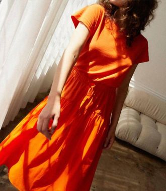Nation Ltd Azalia Dress In Carrot