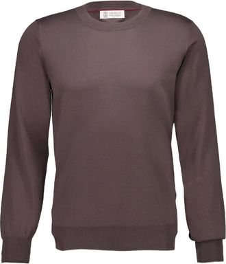 Brunello Cucinelli Maglione in cotone - Marrone
