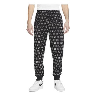 Nike Sportswear Club Fleece Monogram Jogger Pants Black FJ1637-011