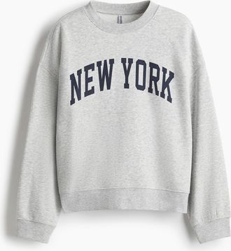 H&M Oversized Sweatshirt - Grau