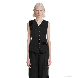 Aleksandr Manam&iuml;s Mended Poets Wool Waistcoat