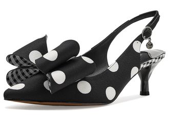 J. Rene&eacute; Delmare Womens Shoes Black/White : 10.5 M (B), Textile