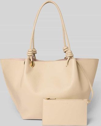 Coccinelle Shopper mit Label-Detail Modell FINN in Sand, Gr&ouml;&szlig;e 1