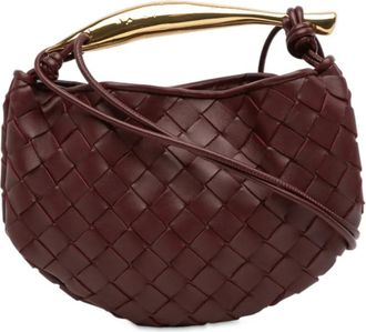 Bottega Veneta Borsa a tracolla Intrecciato Sardine Baby in pelle di agnello 2021-2025 - Rosso