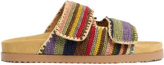 Dsquared2 Multicolored Woven Slide Sandals