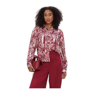 Pom Amsterdam Overhemden, Dames, Rood, XS, Mila Ribbon