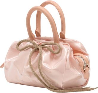 Simone Rocha Womens Gathered Synthetic Top Handle Bag Pink
