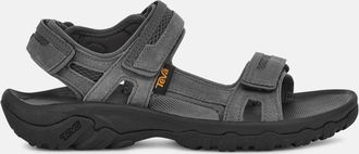 Teva Mens Hudson 1002433 Dark Gull Grey Leather - Size UK 10