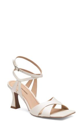 Johnston & Murphy Christine Ankle Strap Sandal in White Glove Leather at Nordstrom, Size 7.5