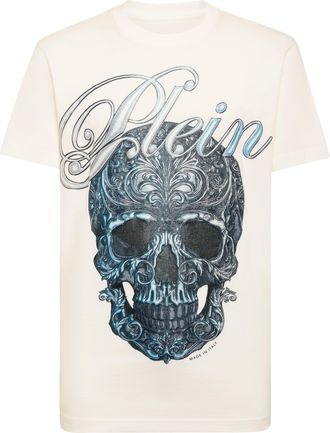 Philipp Plein Round Neck T-Shirt Gradient Skull