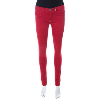 Philipp Plein Philipp Plein Devils Food Red Stretch Cotton Jegging