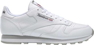 Reebok Heren Klassieke Leren Trainers (Wit)