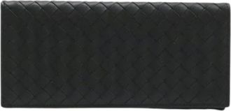 Bottega Veneta Pre-owned Intrecciato Long Bill Wallet (Bi-fold) - unisex - Vintage Accessoires - Zwart - ONE Size - Leer - Vintage