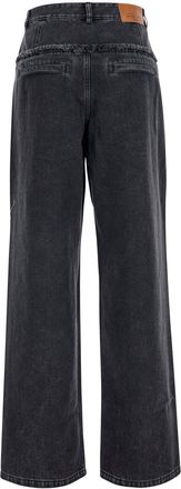 Isabel Marant Womens Pants Iniza-Ga Black Tech Fabric Trousers