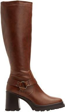 8 by YOOX LEATHER BUCKLE-DETAIL HIGH BOOT