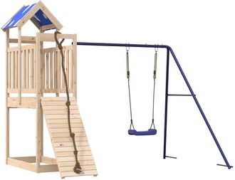 vidaXL Parque Infantil De Exterior De Madera Maciza De Pino Vidaxl