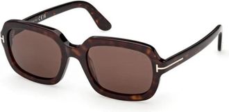 Tom Ford Lana-02 Zonnebril - Dames - Zonnebrillen - Bruin - 53 MM - Accessoires