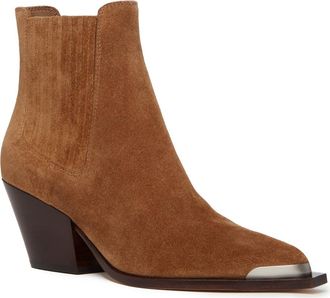 Paige Lyra Pointed Toe Chelsea Boot in Sienna at Nordstrom, Size 6.5