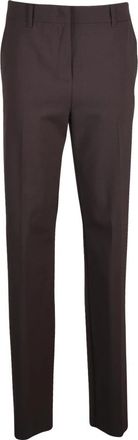 Marella Motrice Broek - Dames - Slim Fit Broeken - Bruin - 2XS - Wol - Broeken